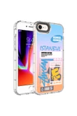 CEPCASE    Apple  iPhone 7 Kılıf Kamera Korumalı Colourful Desenli Hard Silikon Summer Style Kapak - 2