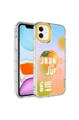 CEPCASE    Apple iPhone 11 Kılıf Kamera Korumalı Colourful Desenli Hard Silikon Summer Style Kapak thumbnail 1