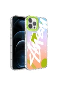 CEPCASE    Apple  iPhone 14 Pro Kılıf Kamera Korumalı Colourful Desenli Hard Silikon Summer Style Kapak - 1