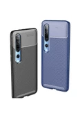 CEPCASE    Xiaomi Mi 10 Kılıf Karbon Fiber Tasarım Ultra Slim Lüx Görünüm Silikon Kapak thumbnail 3