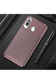 CEPCASE    Samsung Galaxy A20S Kılıf Karbon Fiber Tasarım Ultra Slim Lüx Görünüm Silikon Kapak thumbnail 1
