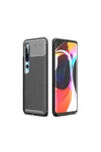 CEPCASE    Xiaomi Mi 10 Kılıf Karbon Fiber Tasarım Ultra Slim Lüx Görünüm Silikon Kapak thumbnail 1