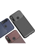CEPCASE    Huawei P40 Lite E Kılıf Karbon Fiber Tasarım Ultra Slim Lüx Görünüm Silikon Kapak - 4