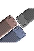 CEPCASE    Xiaomi Redmi 9A Kılıf Karbon Fiber Tasarım Ultra Slim Lüx Görünüm Silikon Kapak - 5