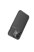 CEPCASE    Apple iPhone 13 Pro Kılıf Karbon Fiber Tasarım Ultra Slim Lüx Görünüm Silikon Kapak thumbnail 6