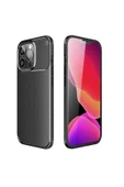 CEPCASE    Apple iPhone 13 Pro Kılıf Karbon Fiber Tasarım Ultra Slim Lüx Görünüm Silikon Kapak thumbnail 2