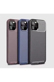 CEPCASE    Apple iPhone 11 Pro Max Kılıf Karbon Fiber Tasarım Ultra Slim Lüx Görünüm Silikon Kapak - 3