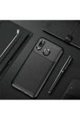 CEPCASE    Samsung Galaxy A20 Kılıf Karbon Fiber Tasarım Ultra Slim Lüx Görünüm Silikon Kapak - 1