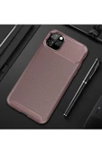 CEPCASE    Apple iPhone 11 Pro Max Kılıf Karbon Fiber Tasarım Ultra Slim Lüx Görünüm Silikon Kapak - 1