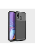 CEPCASE    Samsung Galaxy A10S Kılıf Karbon Fiber Tasarım Ultra Slim Lüx Görünüm Silikon Kapak thumbnail 2