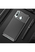 CEPCASE    Samsung Galaxy A20S Kılıf Karbon Fiber Tasarım Ultra Slim Lüx Görünüm Silikon Kapak thumbnail 1