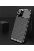 CEPCASE    Apple iPhone 11 Pro Max Kılıf Karbon Fiber Tasarım Ultra Slim Lüx Görünüm Silikon Kapak - 5