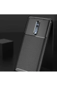 CEPCASE Oppo Reno Z Kılıf Karbon Fiber Tasarım Ultra Slim Lüx Görünüm Silikon Kapak - 5