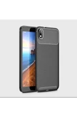 CEPCASE    Xiaomi Redmi 7A Kılıf Karbon Fiber Tasarım Ultra Slim Lüx Görünüm Silikon Kapak thumbnail 2