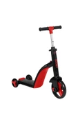 Çekirdek Zeka Boony Kırmızı Çocuk Scooter- Bisiklet 1 Ürün 3 Özellik 50 Kg Taşıma Kapasiteli - 1