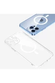 CEPCASE    Apple iPhone 13 Pro Kılıf Magsafe Slim Stylish Transparent İnce Sert PC Kapak thumbnail 3