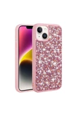 CEPCASE    Apple iPhone 13 Kılıf Diamond Taşlı Parlak Tasarım Kamera Çıkıntılı Lüx Kapak thumbnail 2