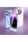 CEPCASE    Apple iPhone 15 Pro Kılıf Magsafe Wireless Şarj Özellikli Lens Koruyuculu Airbagli Koruma Kapak thumbnail 5