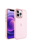CEPCASE    Apple iPhone 13 Pro Kılıf Buzlu Arka Yüzey Pastel Renk Krom Kamera Ve Tuş Korumalı Kapak thumbnail 2