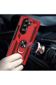 CEPCASE    Galaxy Z Fold 5 Kılıf Standlı Magnet Mıknatıslı Yüzük Armored Zırhlı Kapak thumbnail 6