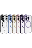 CEPCASE    Apple iPhone 15 Pro Max Kılıf Magsafe Wireless Şarj Özellikli Renkli Kenar Ve Kamera Çerçeveli thumbnail 3
