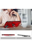 CEPCASE    Apple iPhone 15 Kılıf Standlı Magnet Mıknatıslı Yüzük Armored Zırhlı Kapak thumbnail 4