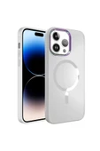 CEPCASE    Iphone 14 Pro Max Kılıf Magsafe Wireless Şarj Özellikli Full Colors Kamera Koruma Matte Yüzey thumbnail 2