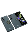 CEPCASE    Galaxy Z Fold 5 Kılıf Kılıf Kılıf Yüzük Aparatlı Matte Yüzey Kamera Korumalı Flip Ring Kalıp thumbnail 2