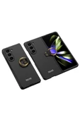 CEPCASE    Galaxy Z Fold 5 Kılıf Kılıf Kılıf Yüzük Aparatlı Matte Yüzey Kamera Korumalı Flip Ring Kalıp thumbnail 1
