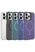 CEPCASE    Iphone 13 Pro Kılıf Magsafe Şarj Özellikli Buzlu Matte Transparent Tam Kalıp thumbnail 3