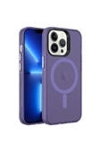CEPCASE    Iphone 13 Pro Kılıf Magsafe Şarj Özellikli Buzlu Matte Transparent Tam Kalıp thumbnail 1