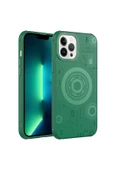 CEPCASE    Iphone 12 Pro Kılıf Wireless Mıknatıslı Şarj Özellikli Technology Desenli Kamera Korumalı - 2