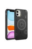 CEPCASE    Iphone 11 Kılıf Wireless Mıknatıslı Şarj Özellikli Technology Desenli Kamera Korumalı thumbnail 1