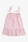 Watts Pembe Çizgili Kız Çocuk Elbise - 2