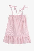 Watts Pembe Çizgili Kız Çocuk Elbise - 1
