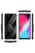 CEPCASE    Samsung Galaxy S20 Kılıf Arka Şeffaf Köşe Ve Yüzük Renkli Darbeye Dayanıklı Sert Pc Kapak thumbnail 3