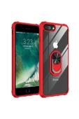 CEPCASE    Iphone 8 Plus Kılıf Arka Şeffaf Köşe Ve Yüzük Renkli Darbeye Dayanıklı Sert Pc Kapak thumbnail 1