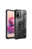 CEPCASE    Xiaomi Redmi Note 10s Kılıf Arka Şeffaf Köşe Ve Yüzük Renkli Darbeye Dayanıklı Sert Pc Kapak thumbnail 1