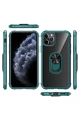 CEPCASE    Iphone 11 Pro Kılıf Arka Şeffaf Köşe Ve Yüzük Renkli Darbeye Dayanıklı Sert Pc Kapak thumbnail 4