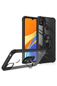 CEPCASE    Xiaomi Redmi 9c Kılıf Arka Şeffaf Köşe Ve Yüzük Renkli Darbeye Dayanıklı Sert Pc Kapak thumbnail 3