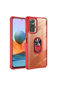 CEPCASE    Xiaomi Redmi Note 10 Pro Kılıf Arka Şeffaf Köşe Ve Yüzük Renkli Darbeye Dayanıklı Sert Pc Kapak - 2