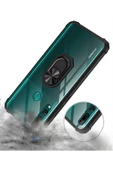 CEPCASE    Huawei Y9 Prime 2019 Kılıf Arka Şeffaf Köşe Ve Yüzük Renkli Darbeye Dayanıklı Sert Pc Kapak thumbnail 5