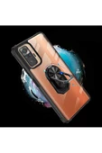 CEPCASE    Xiaomi Redmi Note 10 Pro Kılıf Arka Şeffaf Köşe Ve Yüzük Renkli Darbeye Dayanıklı Sert Pc Kapak - 3