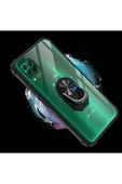 CEPCASE    Huawei P40 Lite Kılıf Arka Şeffaf Köşe Ve Yüzük Renkli Darbeye Dayanıklı Sert Pc Kapak thumbnail 3