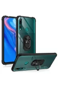 CEPCASE    Huawei Y9 Prime 2019 Kılıf Arka Şeffaf Köşe Ve Yüzük Renkli Darbeye Dayanıklı Sert Pc Kapak thumbnail 4