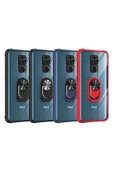 CEPCASE    Xiaomi Redmi Note 9 Kılıf Arka Şeffaf Köşe Ve Yüzük Renkli Darbeye Dayanıklı Sert Pc Kapak thumbnail 6
