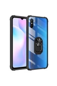 CEPCASE    Xiaomi Redmi 9a Kılıf Arka Şeffaf Köşe Ve Yüzük Renkli Darbeye Dayanıklı Sert Pc Kapak - 2