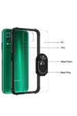 CEPCASE    Huawei P40 Lite Kılıf Arka Şeffaf Köşe Ve Yüzük Renkli Darbeye Dayanıklı Sert Pc Kapak thumbnail 4