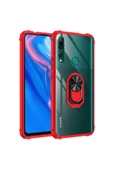 CEPCASE    Huawei Y9 Prime 2019 Kılıf Arka Şeffaf Köşe Ve Yüzük Renkli Darbeye Dayanıklı Sert Pc Kapak thumbnail 2