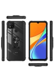 CEPCASE    Xiaomi Redmi 9c Kılıf Arka Şeffaf Köşe Ve Yüzük Renkli Darbeye Dayanıklı Sert Pc Kapak thumbnail 5